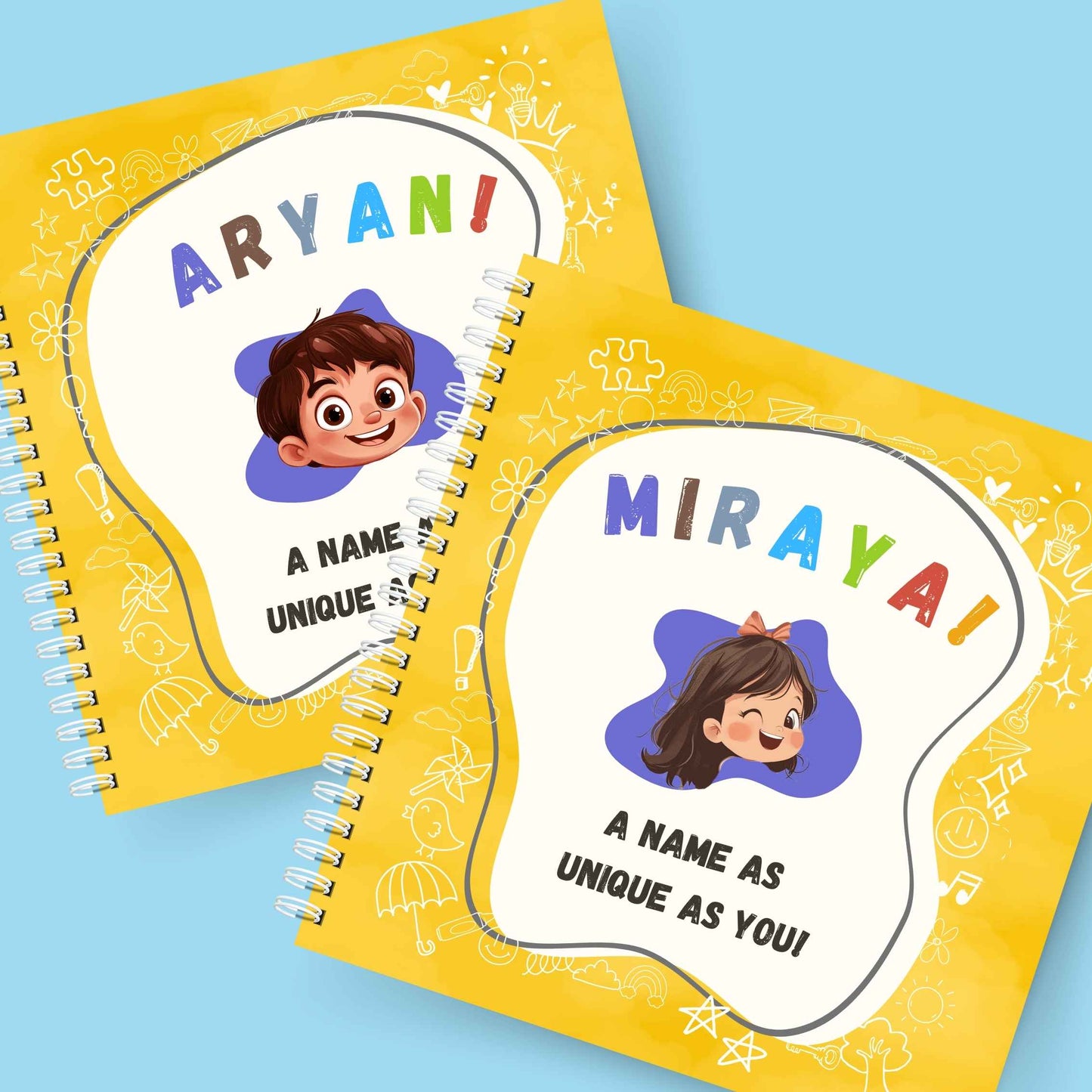A super cute personalised book to help children learn about their name and ties values to it