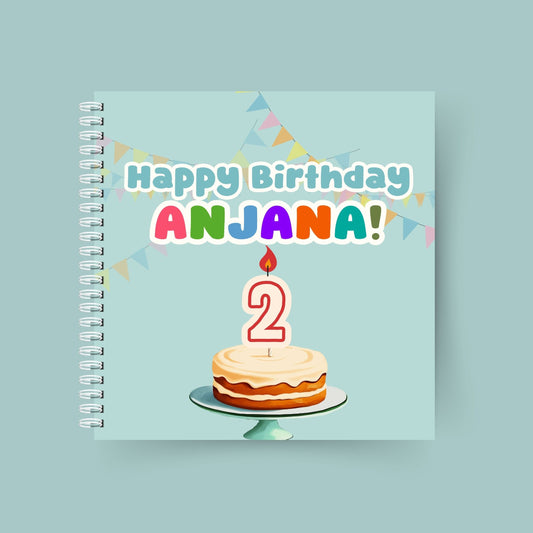 Happy Birthday, You're 2! – Personalised birthday book for a 2-year-old girl with custom name
