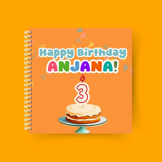 Happy Birthday, You're 3! – Personalised birthday book for a 3-year-old girl with custom name