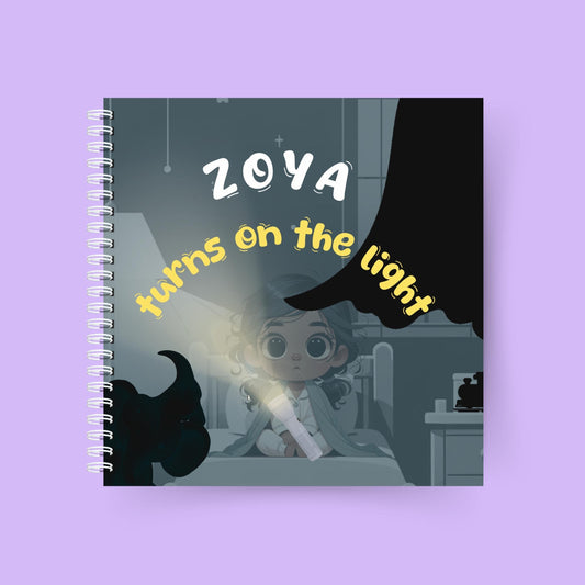 Toddler Turns on the Light – Personalised book for a little girl overcoming fear of the dark