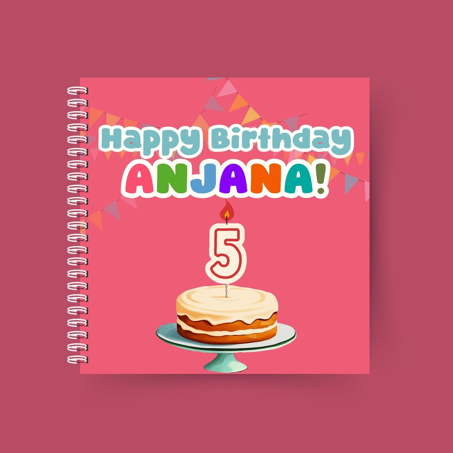 Happy Birthday, You're 5! – Personalised birthday book for a 5-year-old girl with custom name