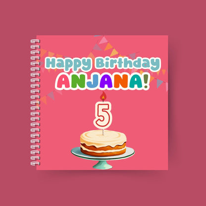Happy Birthday, You're 5! – Personalised birthday book for a 5-year-old girl with custom name