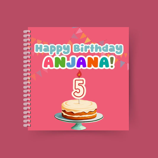 Happy Birthday, You're 5! – Personalised birthday book for a 5-year-old girl with custom name