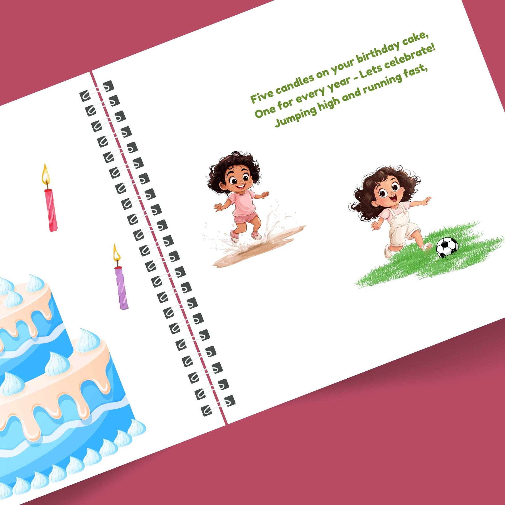 Inside page of Happy Birthday, You're 5! – Custom story celebrating the child’s journey