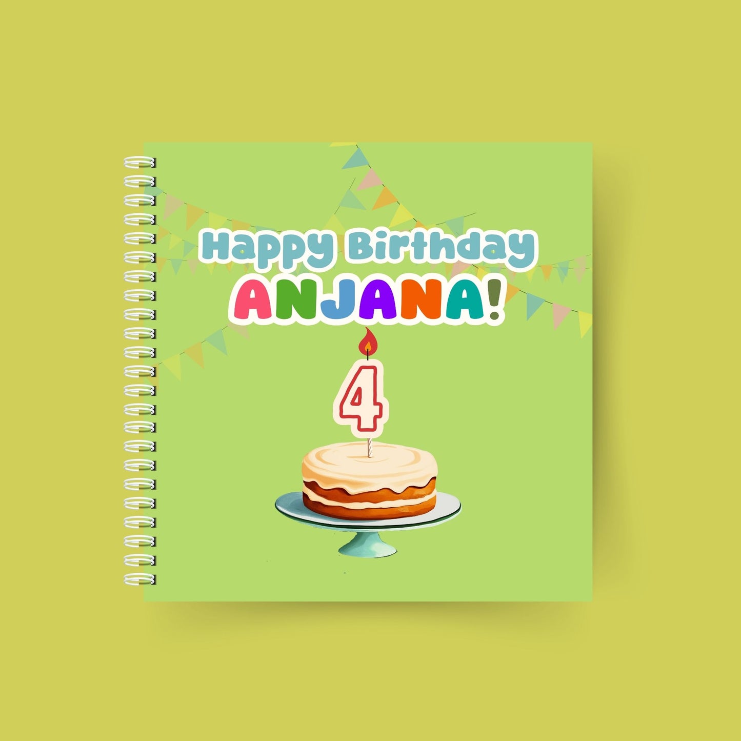 Happy Birthday, You're 4! – Personalised birthday book for a 4-year-old girl with custom name