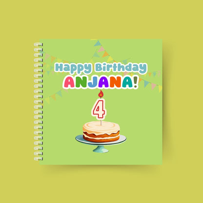 Happy Birthday, You're 4! – Personalised birthday book for a 4-year-old girl with custom name