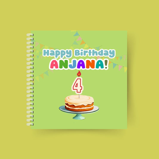 Happy Birthday, You're 4! – Personalised birthday book for a 4-year-old girl with custom name