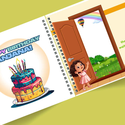 Custom birthday book preview – A heartfelt story to celebrate a child's fourth birthday