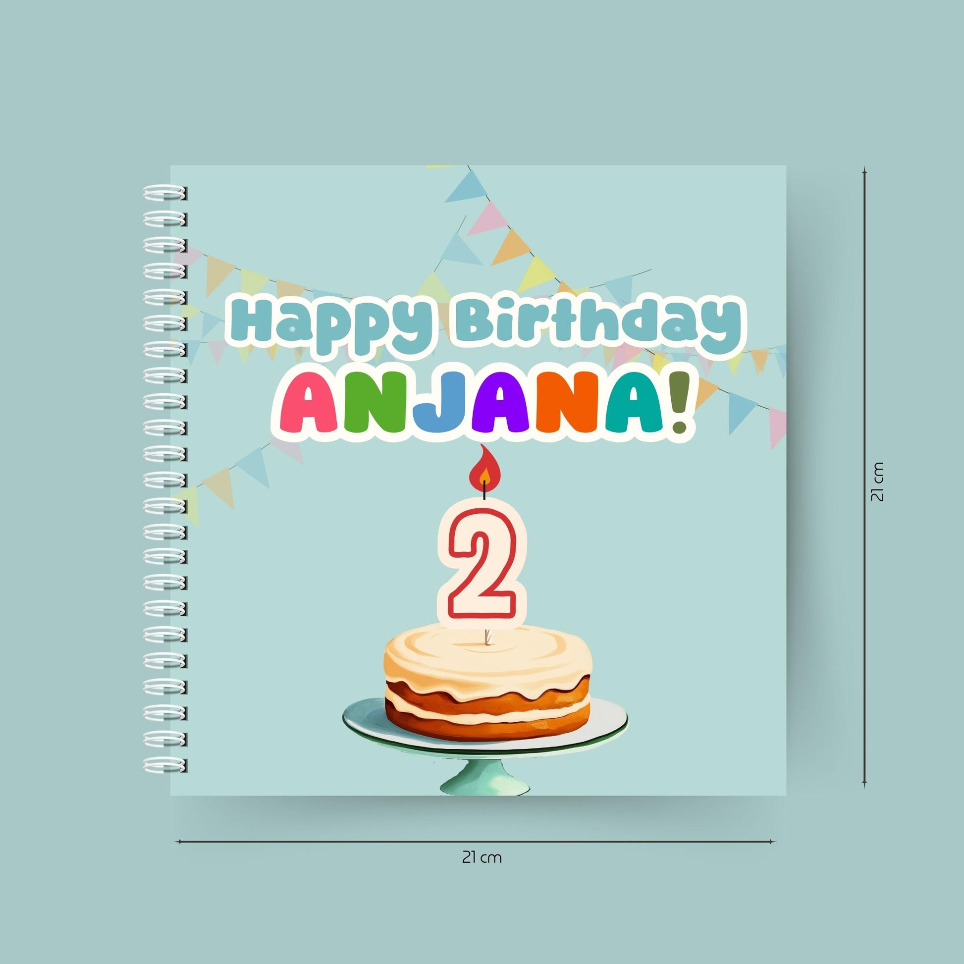 Happy Birthday, You're 2! – Book  dimensions for reference