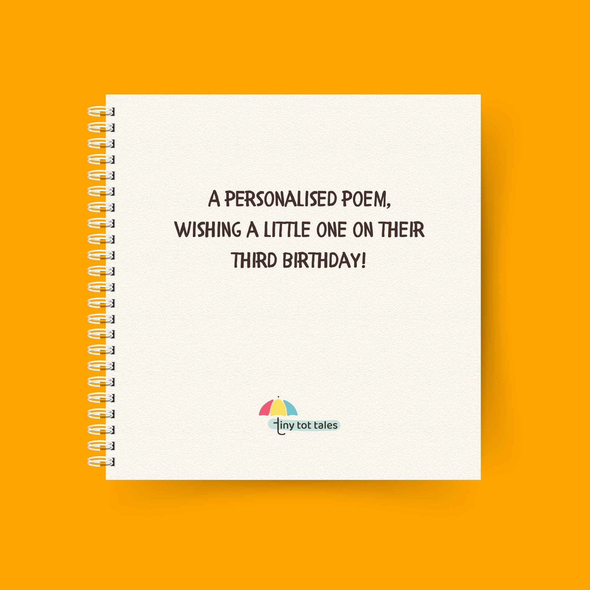 Inside page of Happy Birthday, You're 3! – Custom story celebrating the child’s journey