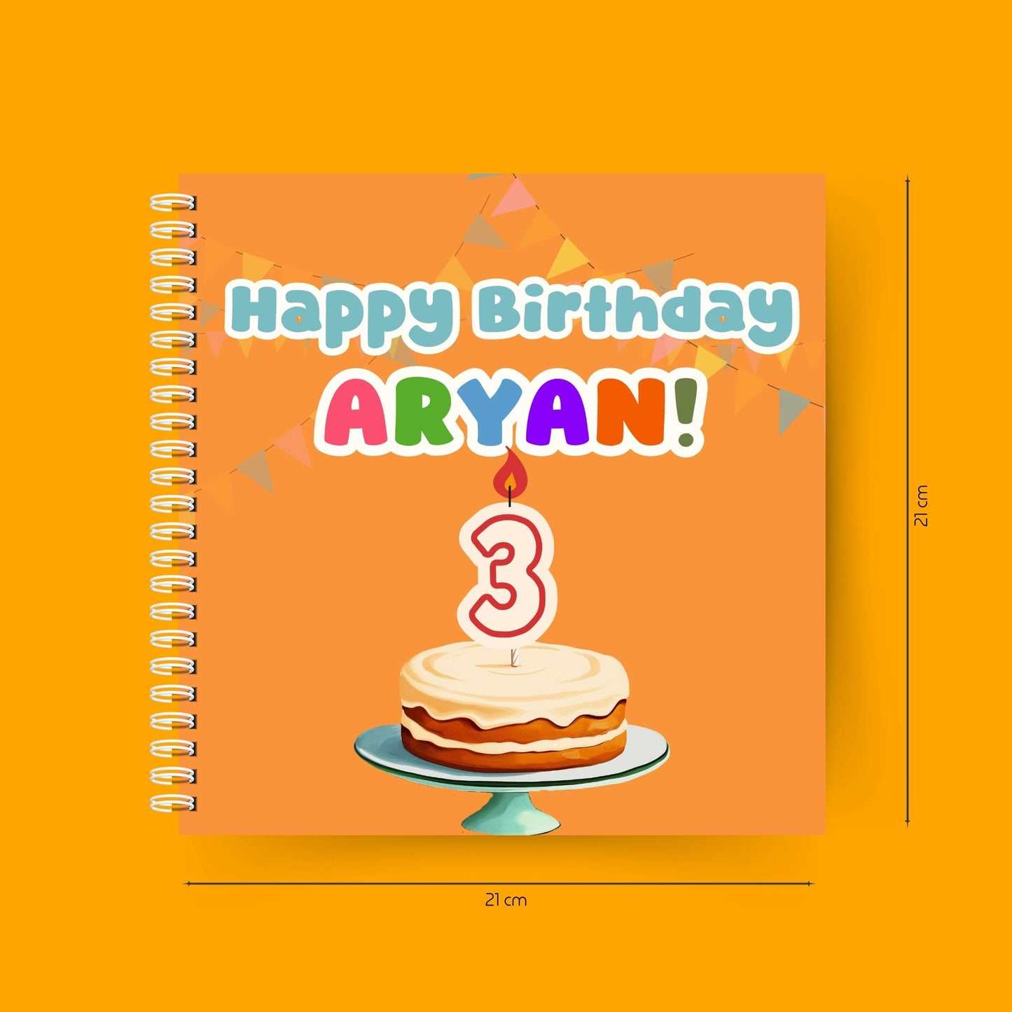 Happy Birthday, You're 3! – Book dimensions for reference