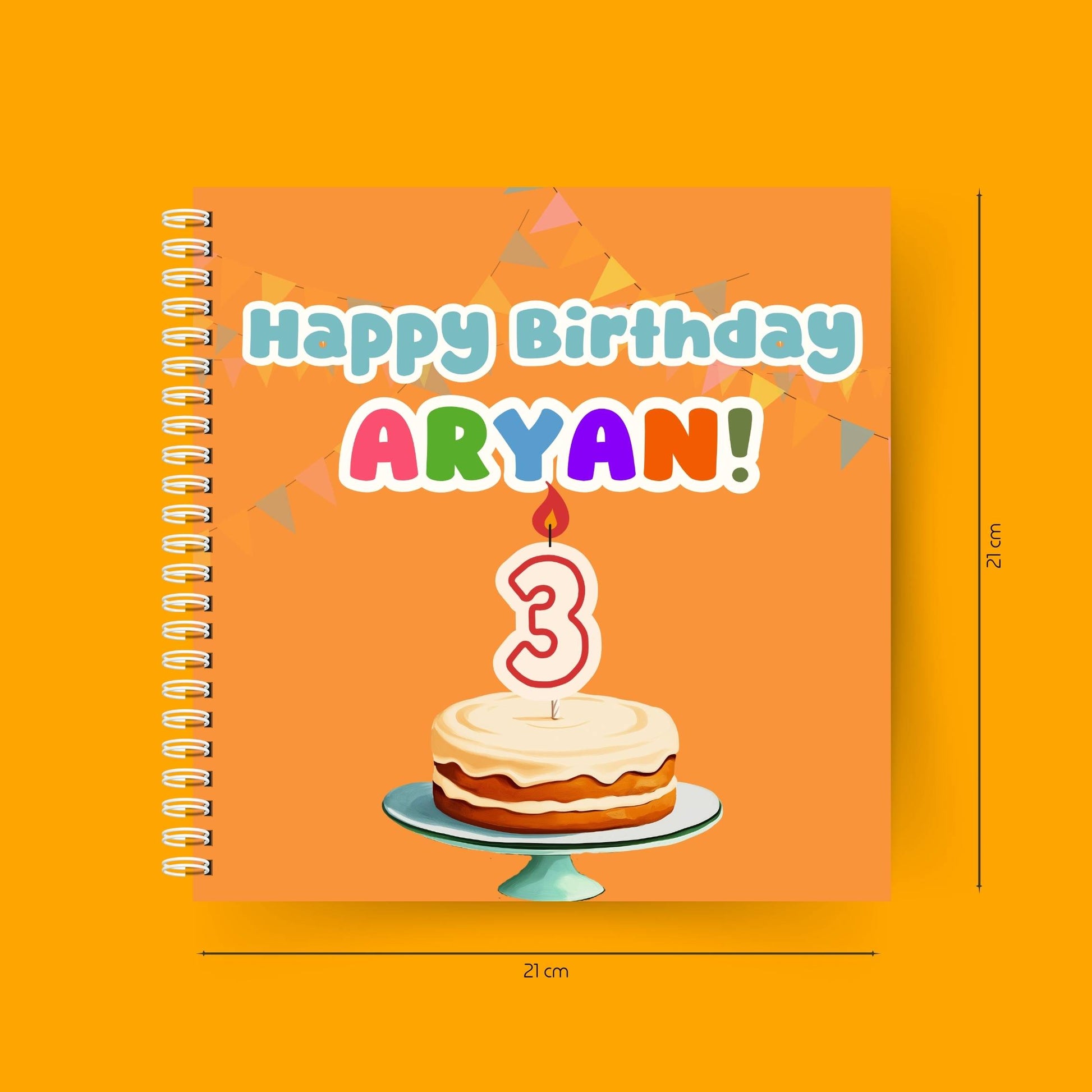 Happy Birthday, You're 3! – Book dimensions for reference