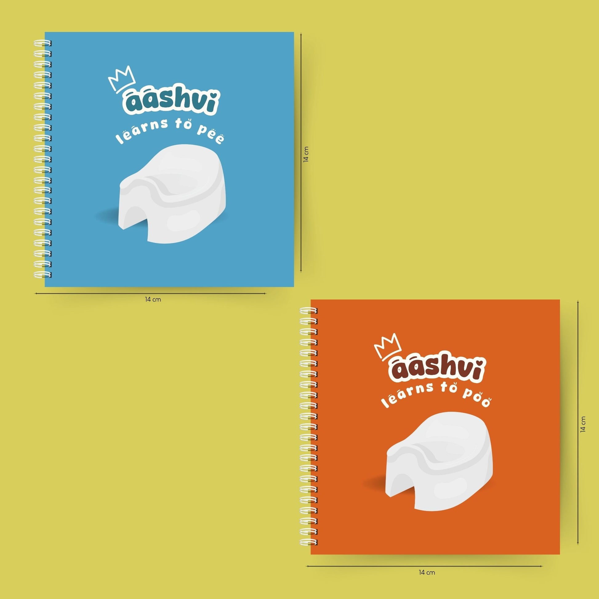 Learning to Use the Potty – Book dimensions for reference