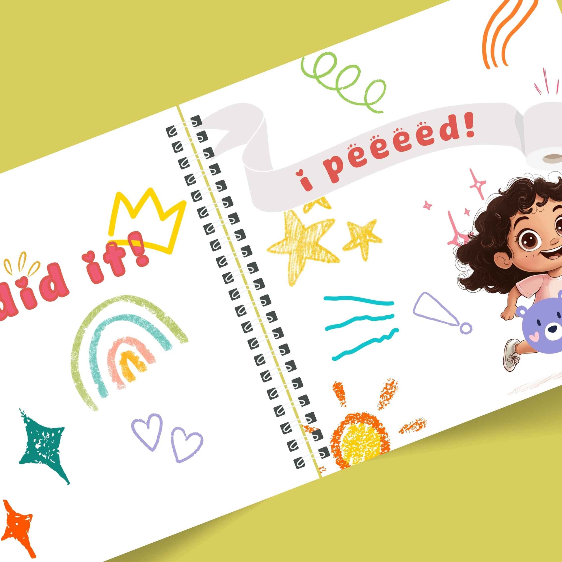 Custom potty training book preview – Encouraging story to help toddlers with pee and poo