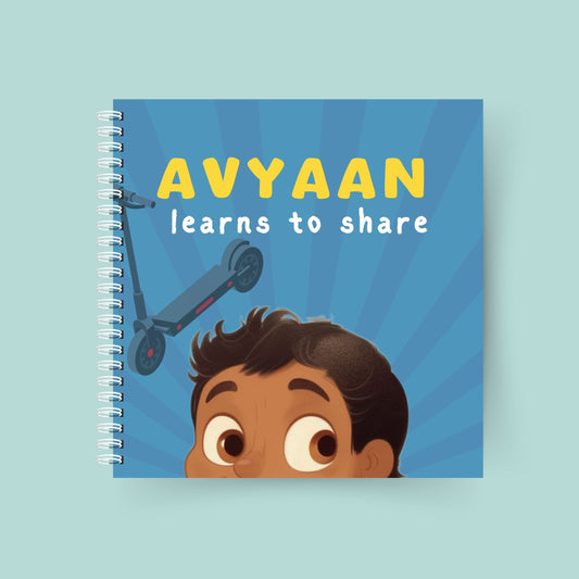 Toddler Learns to Share! – Personalised book about a toddler learning to share, boy version