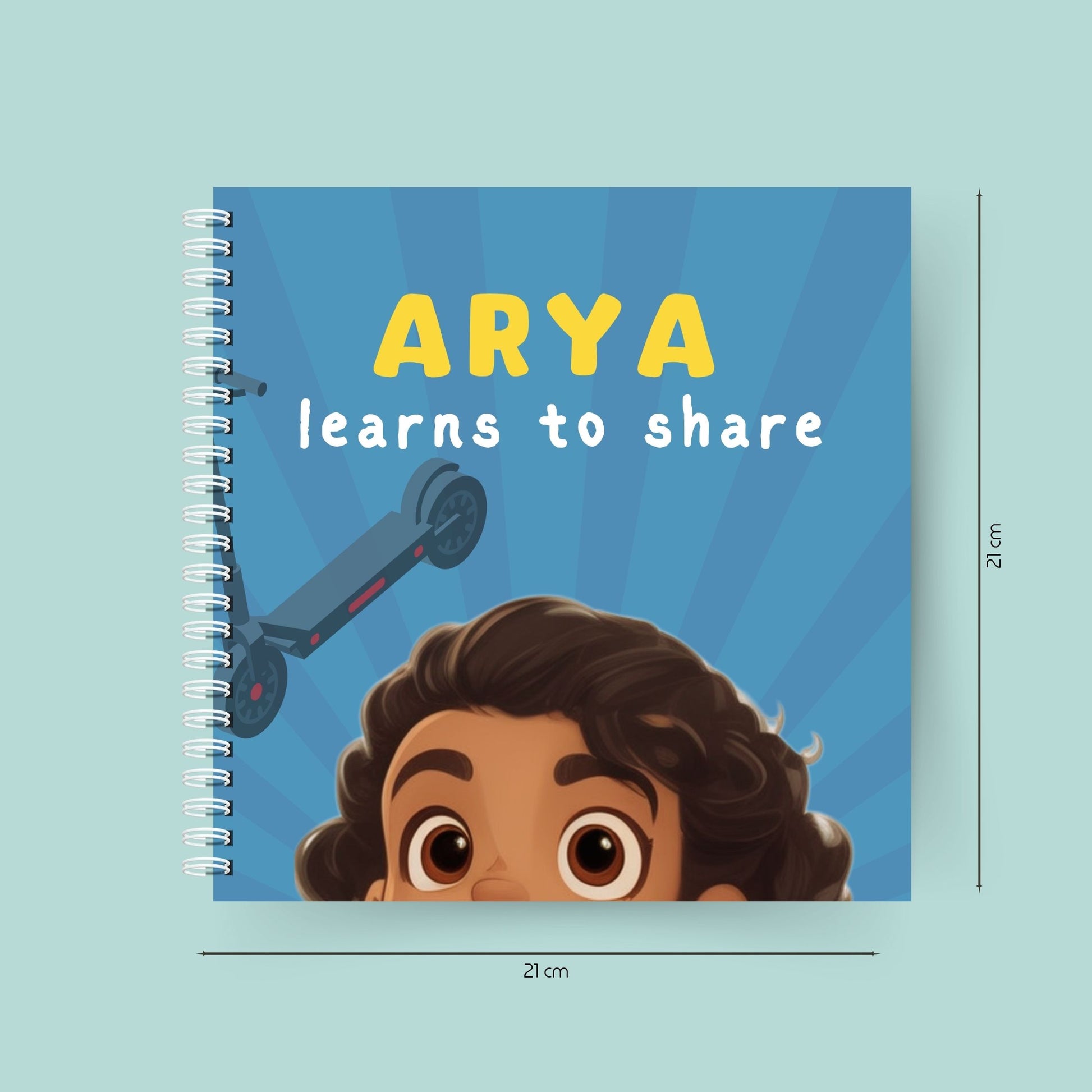 Toddler Learns to Share! – Book dimensions for reference
