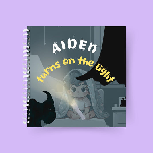 Toddler Turns on the Light – Personalised book for a little boy overcoming fear of the dark